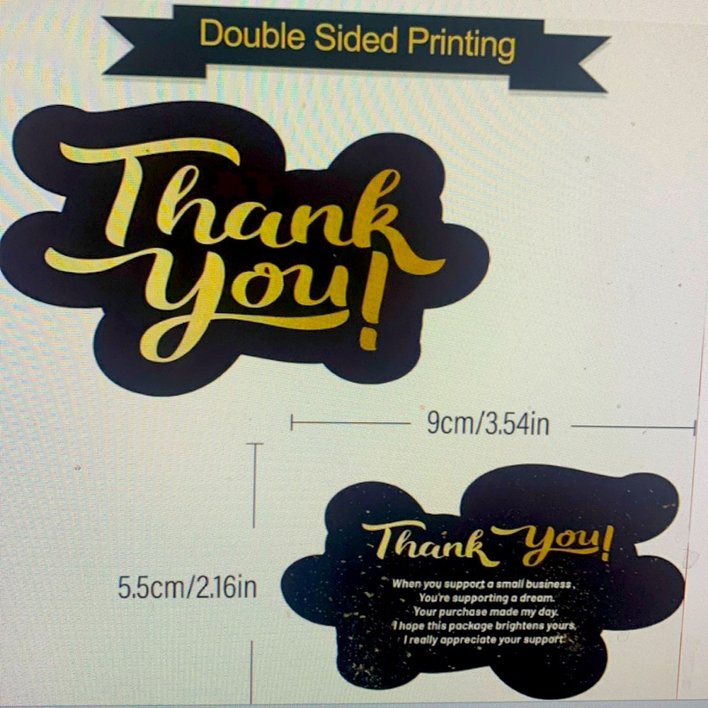 Appreciation Thank you cards ideal for smalll business
